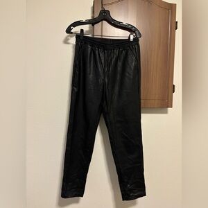 Lulus - Faux Leather Black Pants